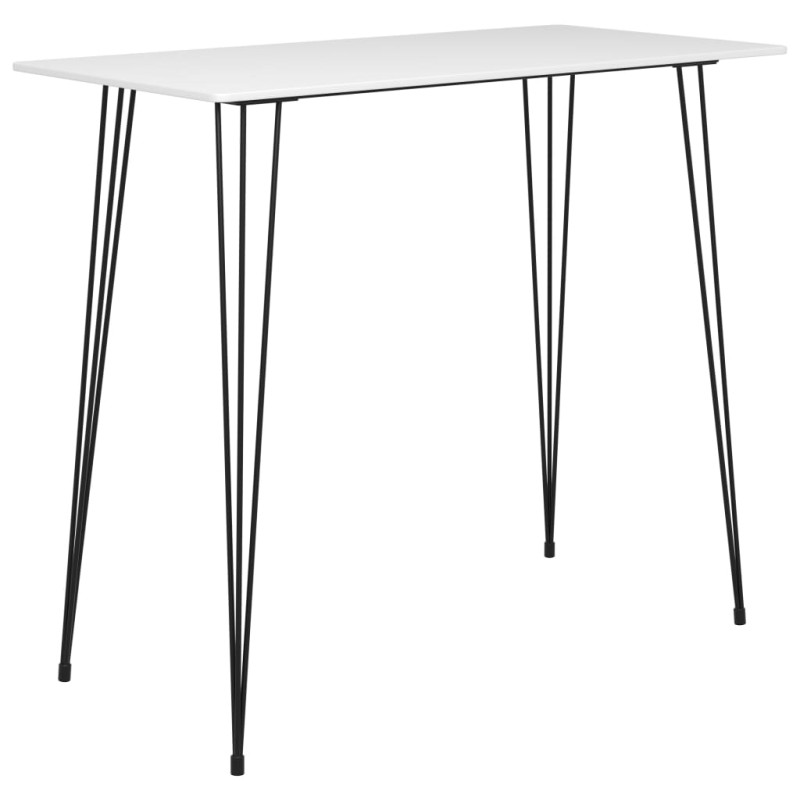 vidaXL Tavolo da Bar Bianco 120x60x105 cm vidaXL Tavolo da Bar Bianco 120x60x105 cm