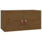 Pensili 2 pz Marrone Miele 60x30x30cm in Legno Massello di Pino Pensili 2 pz Marrone Miele 60x30x30cm in Legno Massello di Pino