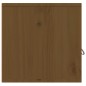 Pensili 2 pz Marrone Miele 60x30x30cm in Legno Massello di Pino Pensili 2 pz Marrone Miele 60x30x30cm in Legno Massello di Pino