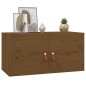 Pensili 2 pz Marrone Miele 60x30x30cm in Legno Massello di Pino Pensili 2 pz Marrone Miele 60x30x30cm in Legno Massello di Pino