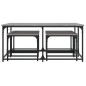 vidaXL Tavolini Salotto Impilabili 5pz Grigio Sonoma Legno Multistrato vidaXL Tavolini Salotto Impilabili 5pz Grigio Sonoma Legno Multistrato