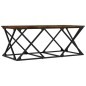 vidaXL Tavolino da Salotto Rovere Fumo 100x49x40 cm Legno Multistrato vidaXL Tavolino da Salotto Rovere Fumo 100x49x40 cm Legno Multistrato