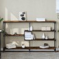 vidaXL Tavolo Consolle Rovere Fumo 160x32x95 cm Legno Multistrato vidaXL Tavolo Consolle Rovere Fumo 160x32x95 cm Legno Multistrato