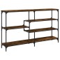 vidaXL Tavolo Consolle Rovere Fumo 160x32x95 cm Legno Multistrato vidaXL Tavolo Consolle Rovere Fumo 160x32x95 cm Legno Multistrato