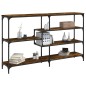 vidaXL Tavolo Consolle Rovere Fumo 160x32x95 cm Legno Multistrato vidaXL Tavolo Consolle Rovere Fumo 160x32x95 cm Legno Multistrato