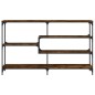 vidaXL Tavolo Consolle Rovere Fumo 160x32x95 cm Legno Multistrato vidaXL Tavolo Consolle Rovere Fumo 160x32x95 cm Legno Multistrato