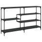 vidaXL Tavolino Consolle Nero 160x32x95 cm in Legno Multistrato vidaXL Tavolino Consolle Nero 160x32x95 cm in Legno Multistrato