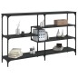 vidaXL Tavolino Consolle Nero 160x32x95 cm in Legno Multistrato vidaXL Tavolino Consolle Nero 160x32x95 cm in Legno Multistrato