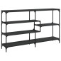 vidaXL Tavolino Consolle Nero 160x32x95 cm in Legno Multistrato vidaXL Tavolino Consolle Nero 160x32x95 cm in Legno Multistrato