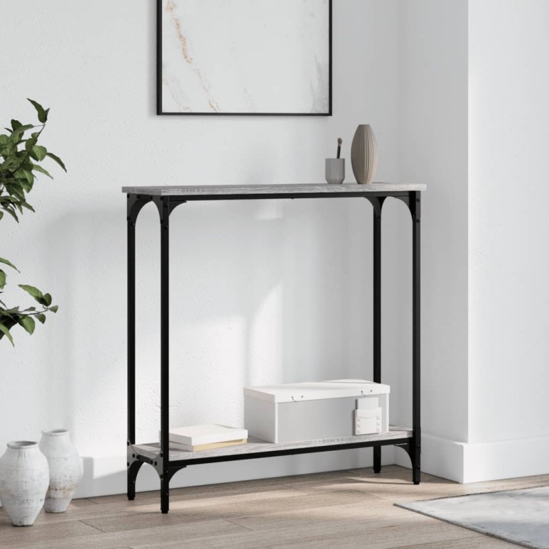 vidaXL Tavolino Consolle Grigio Sonoma 75x22,5x75 cm Legno Multistrato vidaXL Tavolino Consolle Grigio Sonoma 75x22,5x75 cm Legno Multistrato