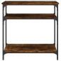vidaXL Tavolino Consolle Rovere Fumo 75x29x75 cm in Legno Multistrato vidaXL Tavolino Consolle Rovere Fumo 75x29x75 cm in Legno Multistrato