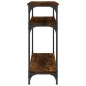 vidaXL Tavolino Consolle Rovere Fumo 75x29x75 cm in Legno Multistrato vidaXL Tavolino Consolle Rovere Fumo 75x29x75 cm in Legno Multistrato