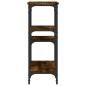 vidaXL Tavolo Consolle Rovere Fumo 80x29x75 cm in Legno Multistrato vidaXL Tavolo Consolle Rovere Fumo 80x29x75 cm in Legno Multistrato