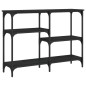 vidaXL Tavolino Consolle Nero 102x29x75 cm in Legno Multistrato vidaXL Tavolino Consolle Nero 102x29x75 cm in Legno Multistrato