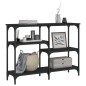vidaXL Tavolino Consolle Nero 102x29x75 cm in Legno Multistrato vidaXL Tavolino Consolle Nero 102x29x75 cm in Legno Multistrato