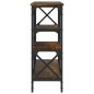 vidaXL Tavolo Consolle Rovere Fumo 150x29x76,5 cm in Legno Multistrato vidaXL Tavolo Consolle Rovere Fumo 150x29x76,5 cm in Legno Multistrato