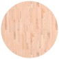 vidaXL Piano per Tavolo Ø90x2,5 cm Rotondo in Legno Massello di Faggio vidaXL Piano per Tavolo Ø90x2,5 cm Rotondo in Legno Massello di Faggio
