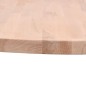 vidaXL Piano per Tavolo Ø90x1,5 cm Rotondo in Legno Massello di Faggio