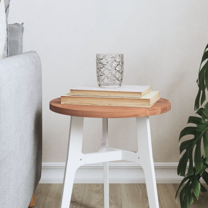 vidaXL Piano per Tavolo Ø30x1,5 cm Rotondo in Legno Massello di Faggio