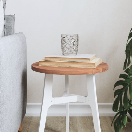 vidaXL Piano per Tavolo Ø30x1,5 cm Rotondo in Legno Massello di Faggio