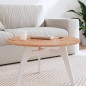 vidaXL Piano per Tavolo Ø70x1,5 cm Rotondo in Legno Massello di Faggio vidaXL Piano per Tavolo Ø70x1,5 cm Rotondo in Legno Massello di Faggio