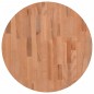 vidaXL Piano per Tavolo Ø60x4 cm Rotondo in Legno Massello di Faggio vidaXL Piano per Tavolo Ø60x4 cm Rotondo in Legno Massello di Faggio