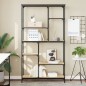 vidaXL Libreria Rovere Sonoma 99x35,5x176 cm Legno Multistrato Acciaio vidaXL Libreria Rovere Sonoma 99x35,5x176 cm Legno Multistrato Acciaio