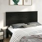 Testiera per Letto Nera 164x6x82,5 cm in Legno Massello di Pino Testiera per Letto Nera 164x6x82,5 cm in Legno Massello di Pino