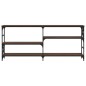 vidaXL Tavolino Consolle Rovere Marrone 180x29x76,5 cm Multistrato vidaXL Tavolino Consolle Rovere Marrone 180x29x76,5 cm Multistrato