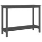 Tavolo Consolle Grigio 110x40x80 cm in Legno Massello di Pino Tavolo Consolle Grigio 110x40x80 cm in Legno Massello di Pino