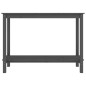 Tavolo Consolle Grigio 110x40x80 cm in Legno Massello di Pino Tavolo Consolle Grigio 110x40x80 cm in Legno Massello di Pino