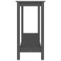 Tavolo Consolle Grigio 110x40x80 cm in Legno Massello di Pino Tavolo Consolle Grigio 110x40x80 cm in Legno Massello di Pino
