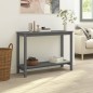 Tavolo Consolle Grigio 110x40x80 cm in Legno Massello di Pino Tavolo Consolle Grigio 110x40x80 cm in Legno Massello di Pino