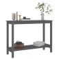 Tavolo Consolle Grigio 110x40x80 cm in Legno Massello di Pino Tavolo Consolle Grigio 110x40x80 cm in Legno Massello di Pino