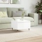 vidaXL Tavolino da Salotto Bianco Lucido 50x46x35 cm Legno Multistrato