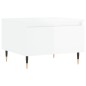 vidaXL Tavolino da Salotto Bianco Lucido 50x46x35 cm Legno Multistrato