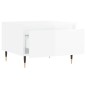 vidaXL Tavolino da Salotto Bianco Lucido 50x46x35 cm Legno Multistrato