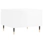 vidaXL Tavolino da Salotto Bianco Lucido 50x46x35 cm Legno Multistrato