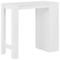 vidaXL Tavolo da Bar con Ripiano Bianco 110x50x103 cm
