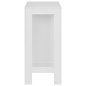 vidaXL Tavolo da Bar con Ripiano Bianco 110x50x103 cm