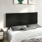 Testiera per Letto Nera 164x6x82,5 cm in Legno Massello di Pino Testiera per Letto Nera 164x6x82,5 cm in Legno Massello di Pino