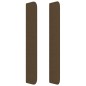 vidaXL Testiera ad Orecchio Marrone Scuro 103x16x118/128 cm in Tessuto vidaXL Testiera ad Orecchio Marrone Scuro 103x16x118/128 cm in Tessuto