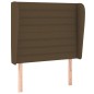 vidaXL Giroletto a Molle con Materasso Marrone Scuro 100x200cm Tessuto