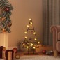 vidaXL Albero di Natale Decorativo in Metallo Nero 60 cm vidaXL Albero di Natale Decorativo in Metallo Nero 60 cm