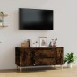 Mobile Porta TV Rovere Fumo 102x44,5x50 cm in Legno Multistrato Mobile Porta TV Rovere Fumo 102x44,5x50 cm in Legno Multistrato
