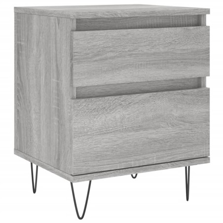 vidaXL Comodino Grigio Sonoma 40x35x50 cm in Legno Multistrato