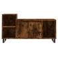 vidaXL Mobile TV Rovere Fumo 100x35x55 cm in Legno Multistrato