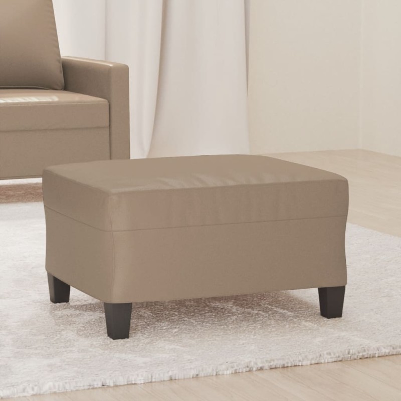 vidaXL Poggiapiedi Cappuccino 70x55x41 cm in Similpelle vidaXL Poggiapiedi Cappuccino 70x55x41 cm in Similpelle