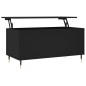 vidaXL Tavolino da Salotto Nero 90x44,5x45 cm in Legno Multistrato