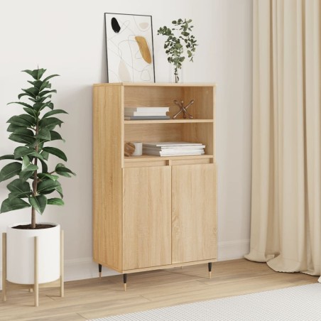 vidaXL Credenza Rovere Sonoma 60x36x110 cm in Legno Multistrato